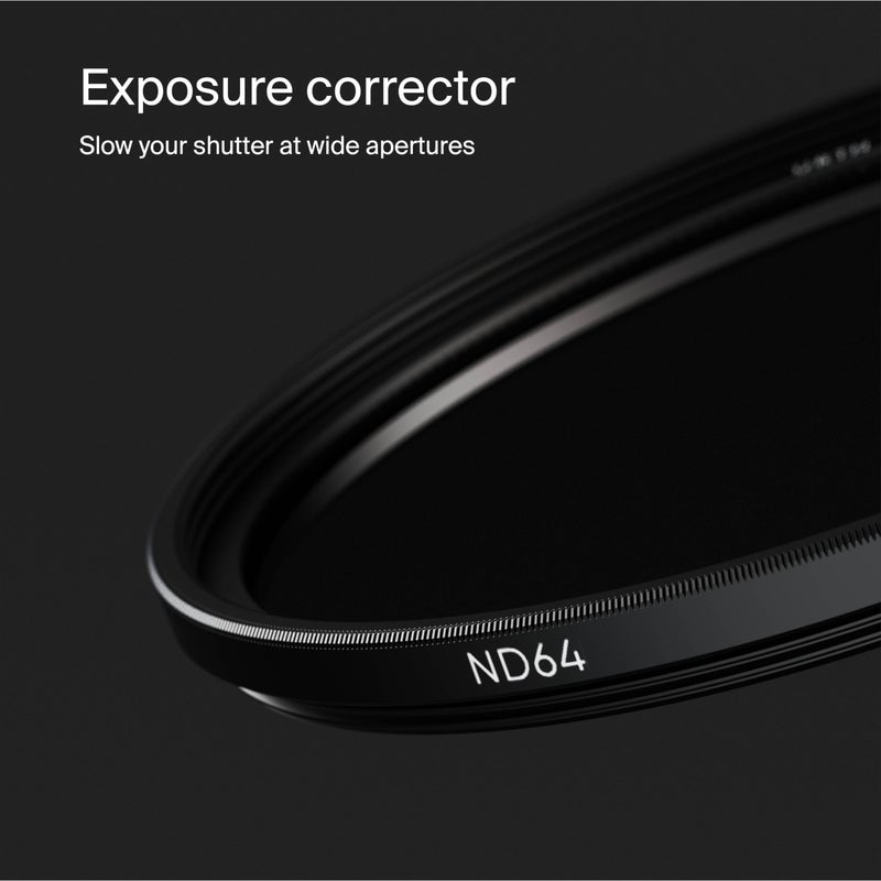 Urth 72mm ND64 (6 Stop) Lens Filter (Plus+) â€” 20-Layer Nano-Coated, Ultra-Slim Neutral Density Camera Lens Exposure Filter - Image 4